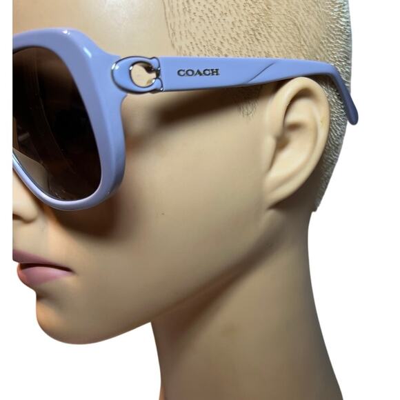 Coach Beautiful Sunglasses in Pastel Purple Large Lenses - Picture 2 of 12